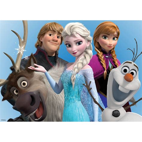 Official Disney Frozen Elsa Anna Olaf Printed Canvas Wall Art 70 549
