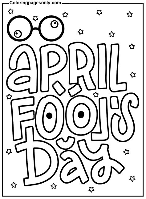 free april fools day coloring page free printable coloring pages
