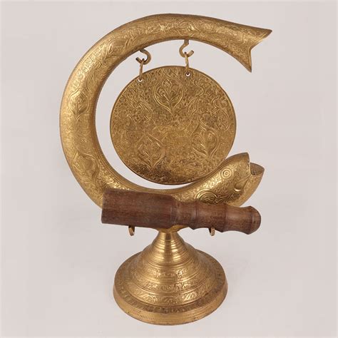 Buy Golden Brass Gong Online Indianshelf