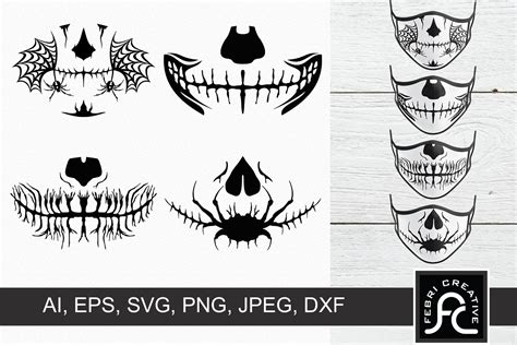 Halloween Masks Svg 3 Graphic By Febri Creative · Creative Fabrica