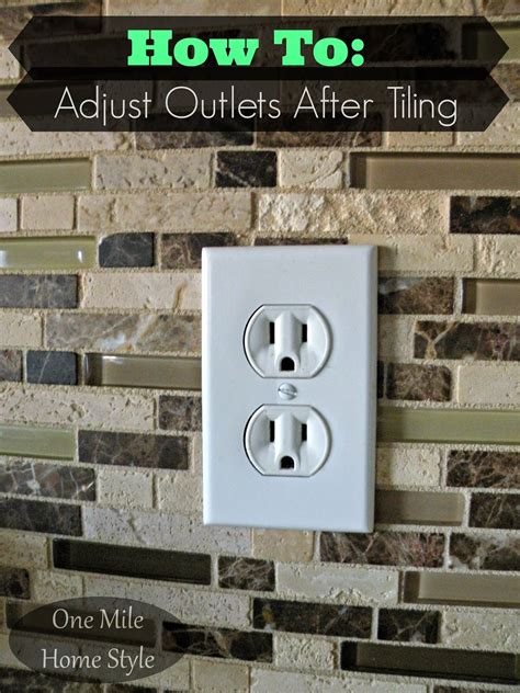 A perfect weekend project for beginners, adding a tile backsplash is one of the fastest and least expensive ways to give your. How To Adjust Outlets After Tiling