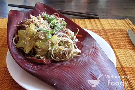 Vietnamese Banana Blossom Salad Nom Hoa Chuoi Vietnamese Foody