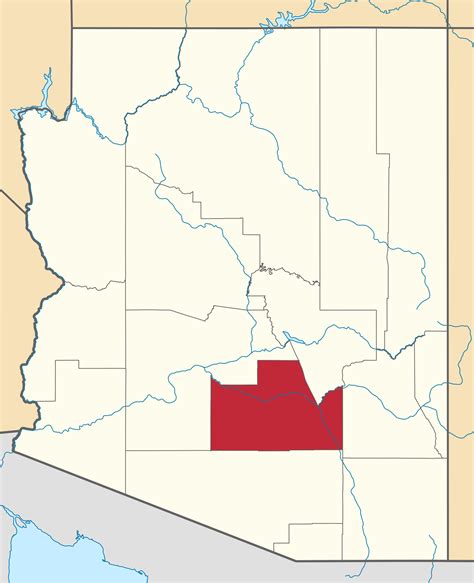 Map Of Pinal County Arizona World Map