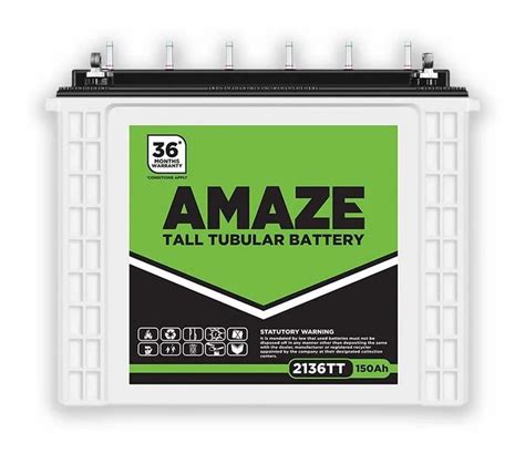 Luminous Amaze 2136tt Recyclable Tall Tubular Inverter Battery At Rs
