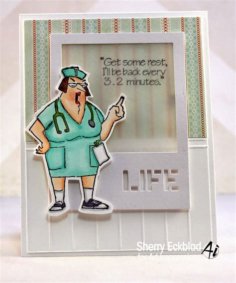 Art Impressions Rubber Stamps Nurse Norma Life By Sherry Eckblad Art