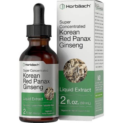 Horbaach Korean Red Ginseng Liquid Extract Panax Ginseng 2 Fl Oz 2