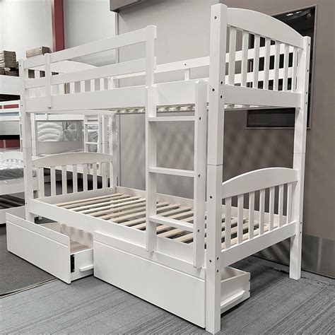 Furniture Place Nz Miki Bunk Bed With Drawers Single Solid Hardwood