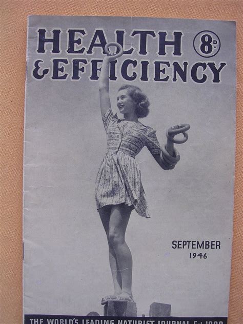 Vintage Health Efficiency English Nudist Magazine From Molotov On Ruby Lane