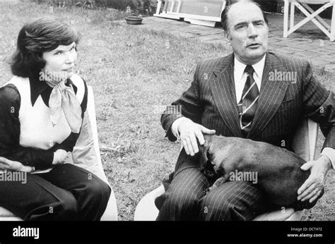 Der Ehemalige Französische Präsident Francois Mitterrand Und Seiner Frau Danielle Mitterrand