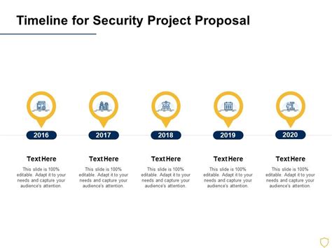 Timeline For Security Project Proposal Ppt Powerpoint Presentation Icon