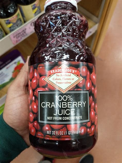 Trader Joes 100 Cranberry Juice Well Get The Food