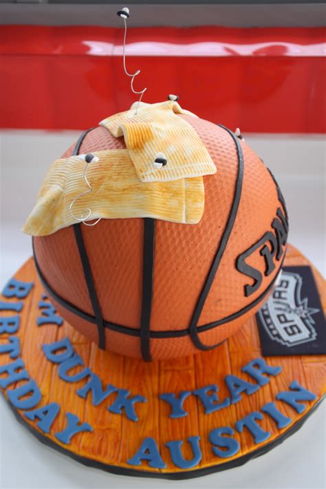Sculpted Basketball Cake With Socks