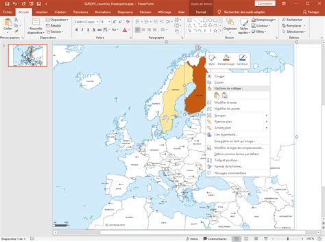 European Countries Editable Map For Excel Powerpoint And Word