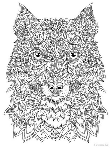 wolf coloring pages  adults printable   wolf coloring pages