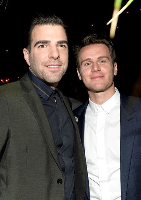 With Jonathan Groff At The 2017 Gq Men Of The Year Party At Chateau
