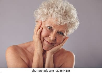 Old Woman Naked Head And Shoulders Over Royalty Free Licensable Stock Photos Shutterstock