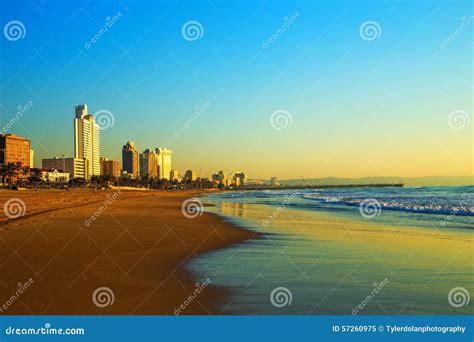 Playa Front South Africa De Durban Imagen De Archivo Imagen De Azul