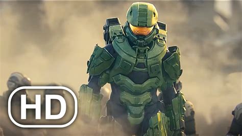 Master Chief Destroys Everyone And Everything Scene 4k Ultra Hd Halo