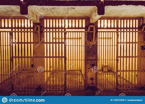 Cells Of The Alcatraz Island Formerly A Military Prison And Today A