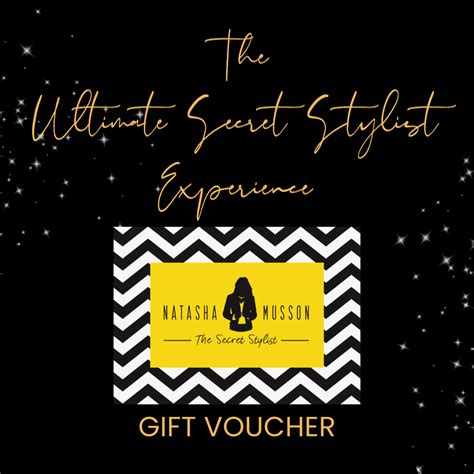 The Ultimate Secret Stylist Experience T Voucher — Natasha Musson