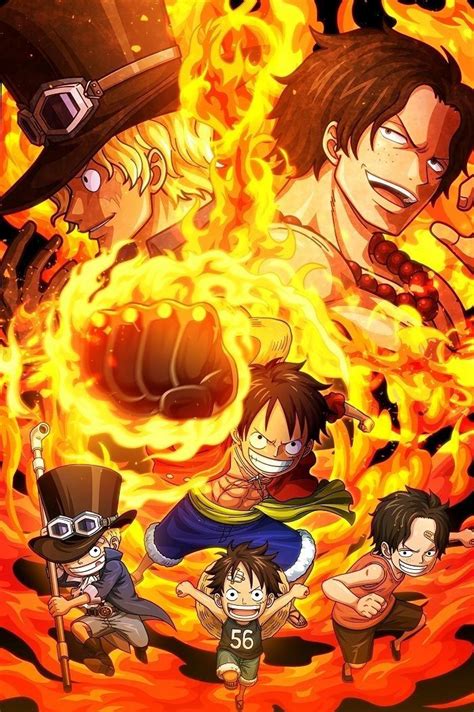 Luffy Ace Sabo Sabo One Piece Manga Anime One Piece One Piece Drawing