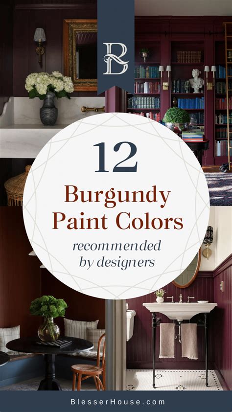 12 Trending Burgundy Paint Colors Recommended By Designers Blesser House