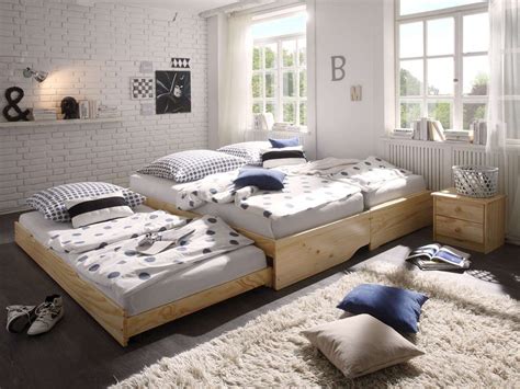 Beste platzsparendes bett von bett selber bauen für ein individuelles schlafzimmer. Tandembett Pinea » Kinderbetten von massivum | Kinderbett ...