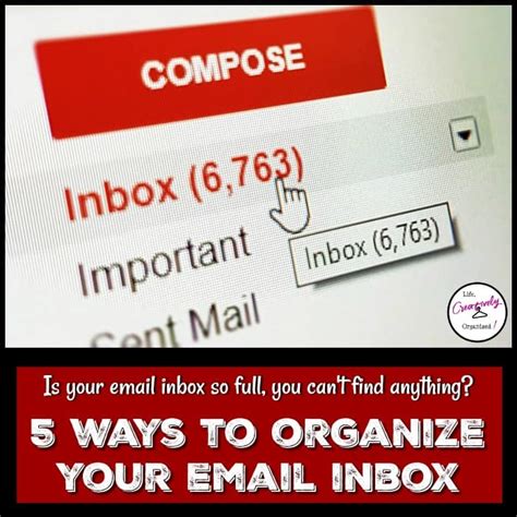 5 Ways To Organize Your Email Inbox Life Creatively Organized