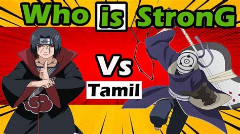 Itachi Vs Obito Who Is Strong In Tamil Just See Naruto Youtube