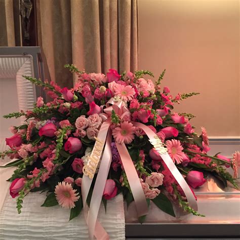 Casket Spray All Pink Blends In Parsippany Nj Landmark Florist