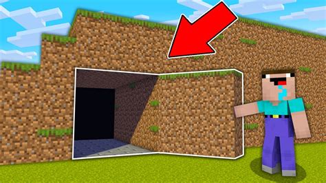 Minecraft Noob Vs Pro Noob Found Hidden Underground Base Secret Dirt