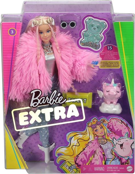 Barbie Doll And Accessories Barbie Extra Fashion Doll With Crimped