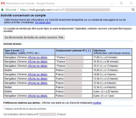 Gmail : Comment savoir si quelqu'un s'est servi de mon compte et que ...