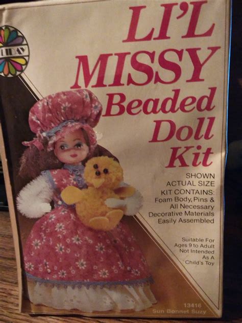 kits jewelry making and beading vintage walco holiday lil missy chef 13400 beaded doll kit new in