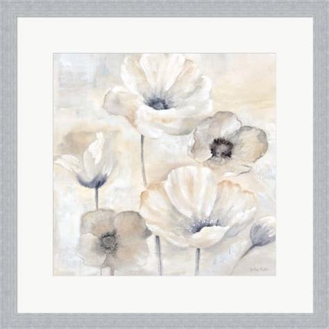 Cynthia Coulter Gray Poppy Garden I Framed Art Overstock 29238328