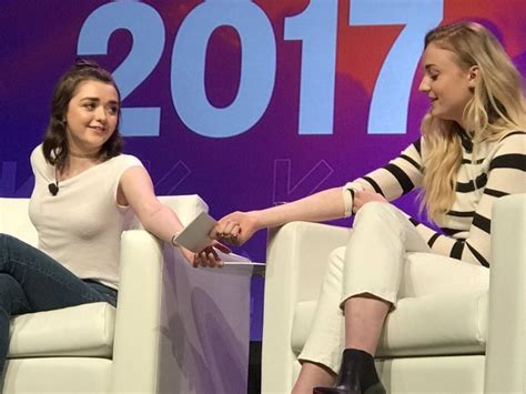 Sophie Turner And Maisi Williams At Game Of Thrones Panel At 2017 Sxsw