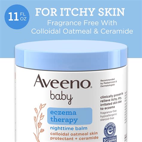 Aveeno Baby Eczema Therapy Nighttime Balm Hypoallergenic 11 Oz