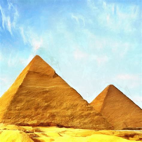 Egypt Pyramids Canvas Large Art Painting Egypt Poster Wall Etsy