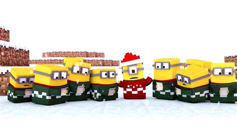 18 Christmas Minecraft Minions Singing Jingle Bells Youtube
