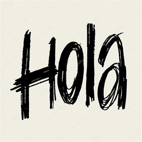 Hola Spanish Greeting — Stock Vector © Daryageraskevich 88660300