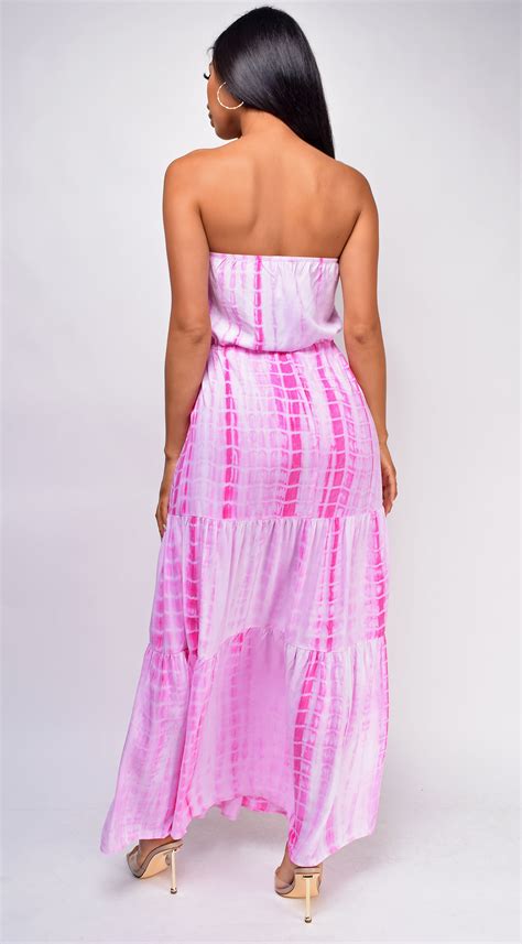 Boracay Pink Tie Dye Dress Emprada