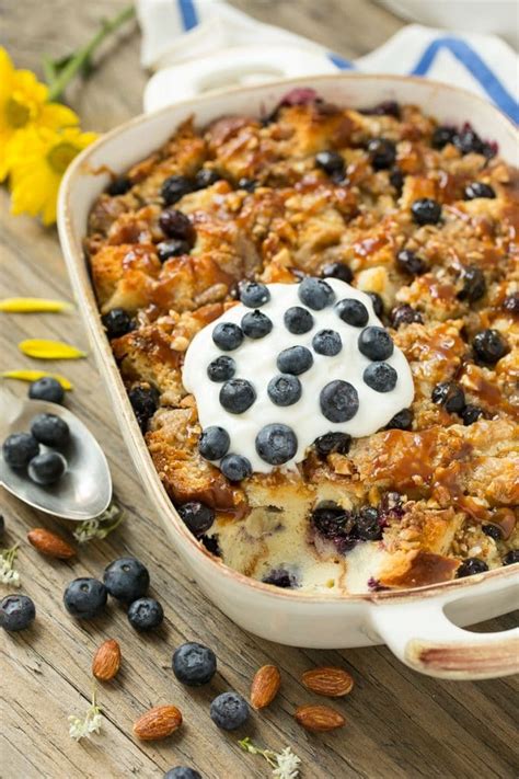 For this bread pudding recipe, collect the heels and any extra slices of bread you have and freeze them. Blueberry Bread Pudding - Dinner at the Zoo