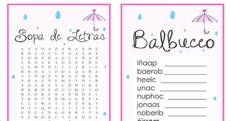 Juegos Para Baby Shower Crucigrama Con Respuestas Crucigramas │ Juegos