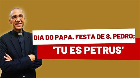 Dia Do Papa Festa De São Pedro ‘tu Es Petrus Padre Pedro Paulo