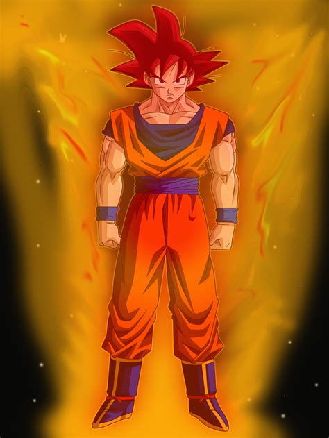 Goku Super Saiyan God Wallpaper Poolab