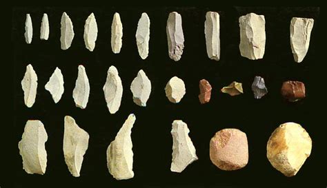 Stone Tools From The Paleolithic Age Bce14000 Nara Japan