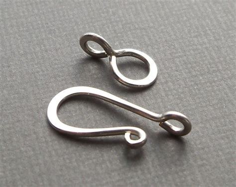 Large Handmade Sterling Silver Hook And Eye Clasp By Dmsupply 600 Jewelry Jewelry