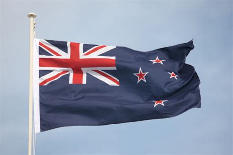 New zealand has accommodation options to suit every taste and budget. New Zealand National Flagge Stockfoto und mehr Bilder von ...