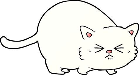 Cartoon Angry Cat 12236179 Vector Art At Vecteezy