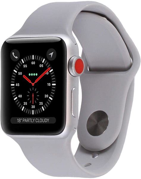 Apple Watch Series 3 Gpscellular Silver Aluminum Case With Fog